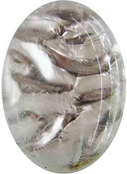 Crystal with Silver Foil 25X18MM Cabochon