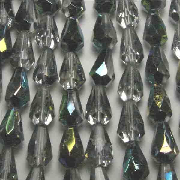 Crystal with Vitrail 9X6MM Fire Polish Tear