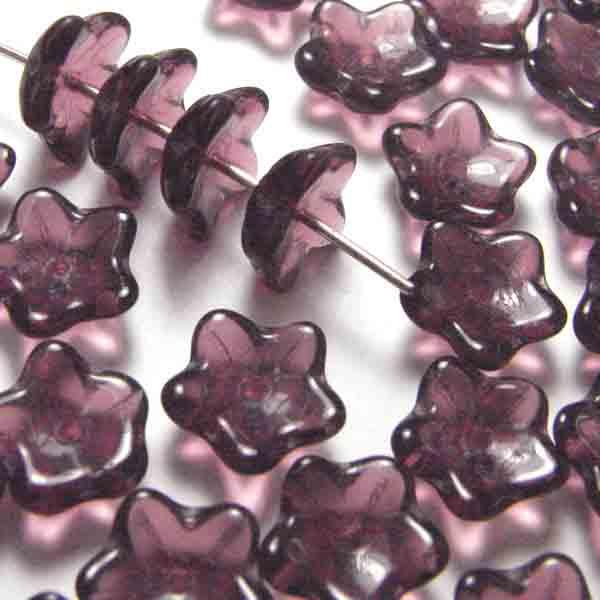 Dark Amethyst 9MM Cupped Flowe