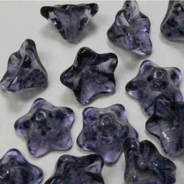 Dark Amethyst Speckled 8X12MM Day Lily