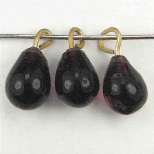 Dark Amethyst Tear Wired 9X6MM