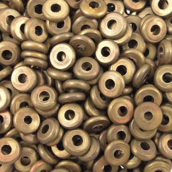 Dark Antique Copper 2x6MM Large Hole Disc
