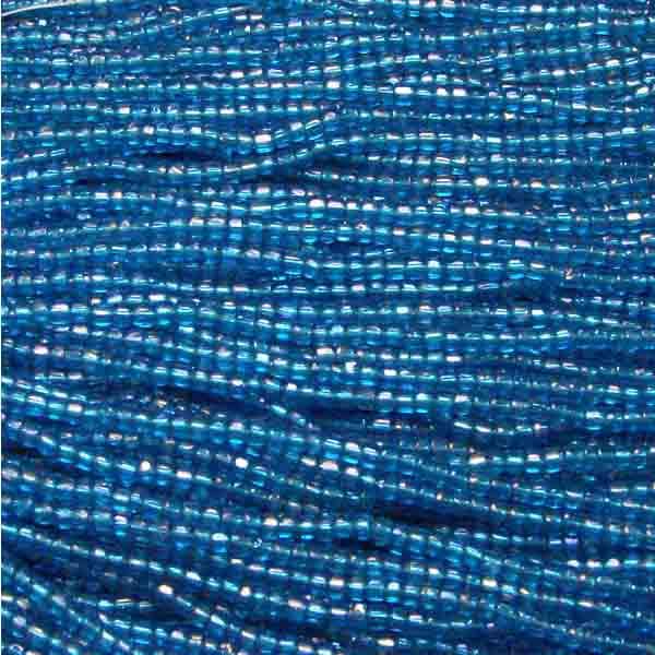 Dark Aqua Ab Seed 9/0 3 Cut Seed Bead