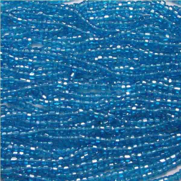 Dark Aqua Luster 9/0 3 Cut Seed Bead