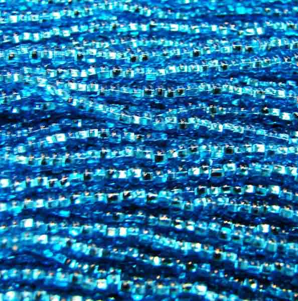Dark Aqua Silver Lined 11/0 Seed Bead