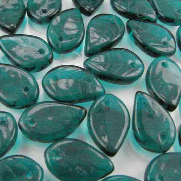 Dark Blue Zircon 12x8MM Leaf