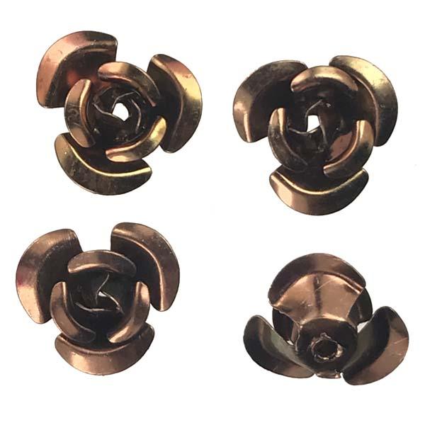 Dark Bronze Iris 11x6MM Aluminum Rose