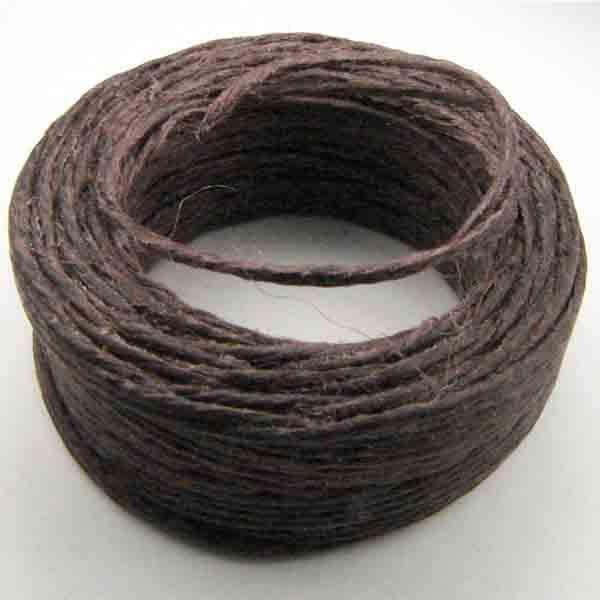 Dark Brown 4 Ply Waxed Linen Cord