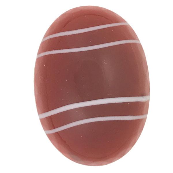 Dark Carnelian Striped 25X18MM Cabochon