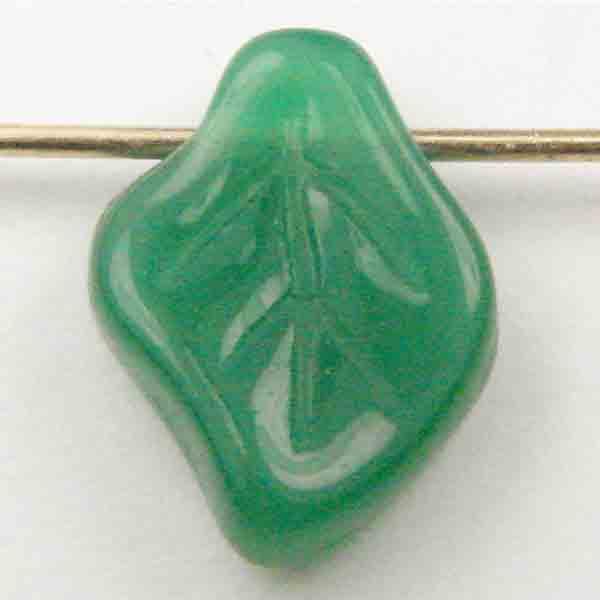 Dark Jade Green 12X8MM Leaf