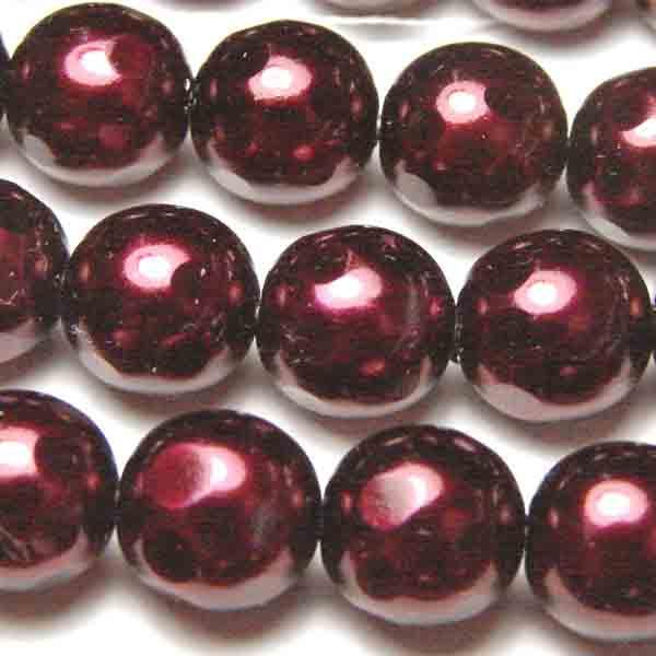 Dark Mauve 8MM Pearl with Spots