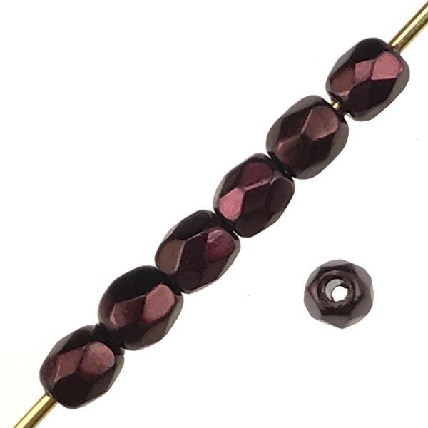 Dark Mauve Pearl 3MM Fire Polish Ball