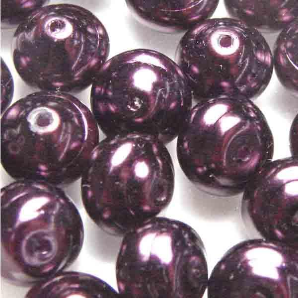 Dark Purple 6MM Baroque Pearl