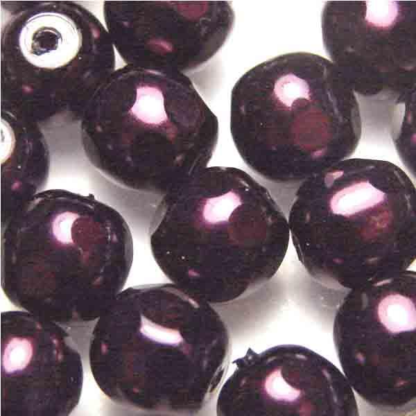 Dark Purple 6MM Pearl with Spots
