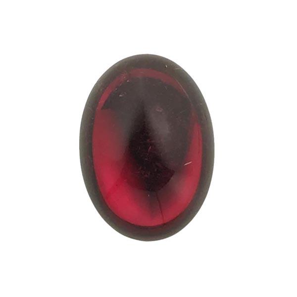 Dark Rose 10x8MM Foiled Back Cabochon