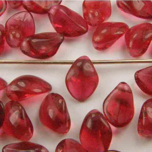 Dark Rose Curved Petal Dagger 8X6MM