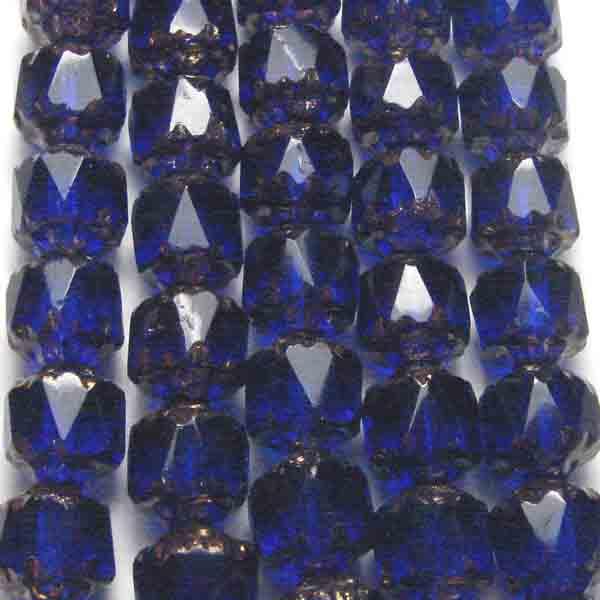 Dark Sapphire 6MM Cathedral Bead