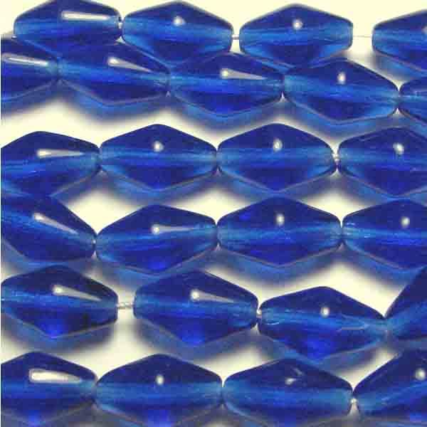 Dark Sapphire Elongated 14X8MM Bicone