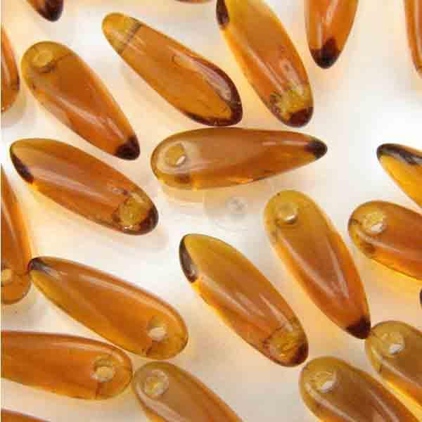 Dark Topaz 10x3MM Dagger Penda