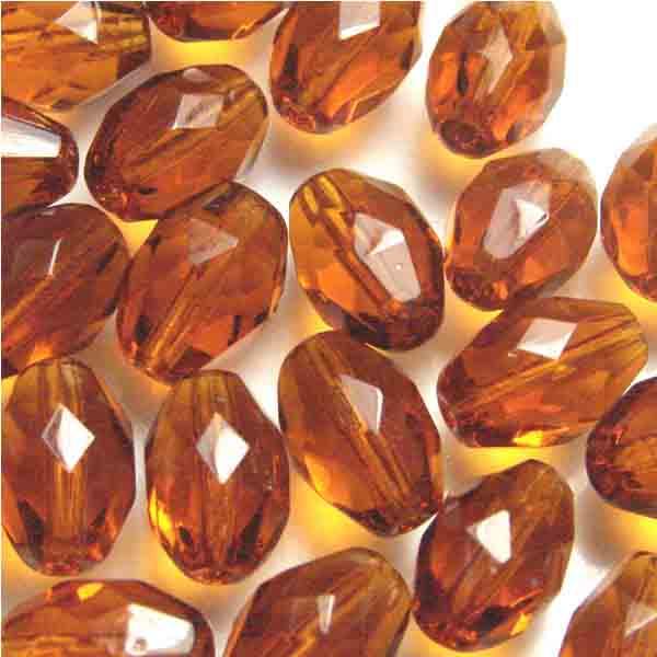 Dark Topaz 11X7MM Fire Polish Oval