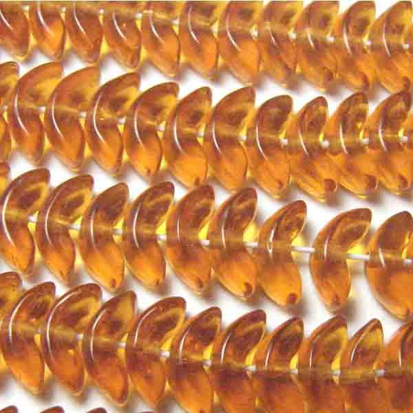 Dark Topaz 8x4MM Crescent Wing