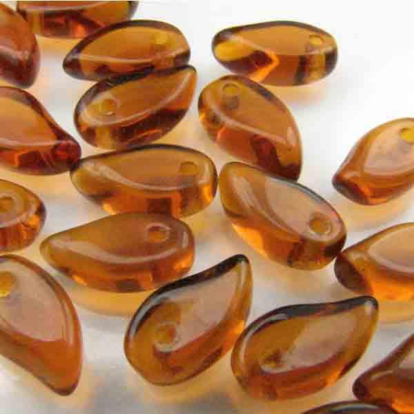 Dark Topaz 9X5 Curled Leaf