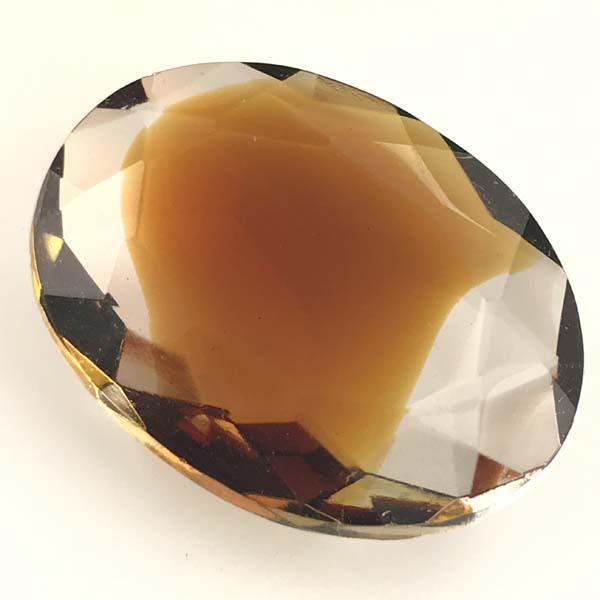 Dark Topaz In Light Topaz 29X22MM Oval