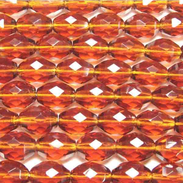Dark Topaz Oval 12X9MM Fire Polish Oval