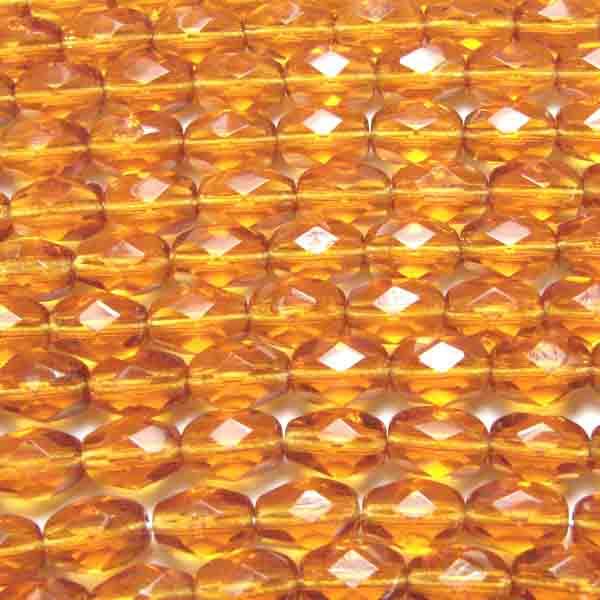 Dark Topaz Oval 7X5MM Fire Polish Oval