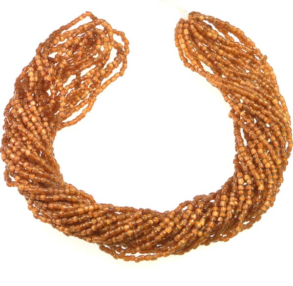 Dark Topaz Satin 12/0 3 Cut Seed Bead