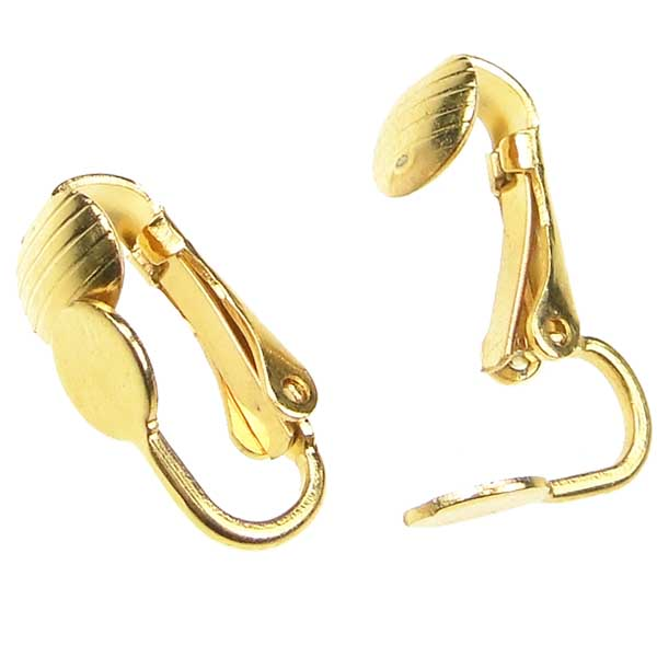 Ear Clip with 6MM Pad Gold Plate