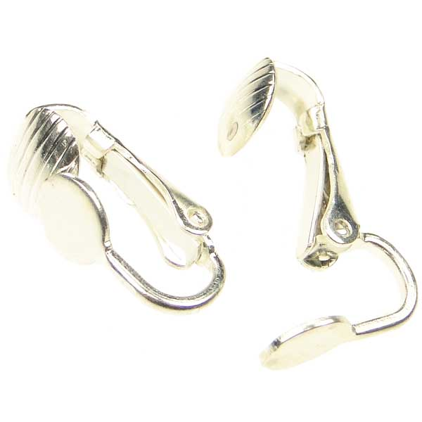 Ear Clip with 6MM Pad Silver Plate