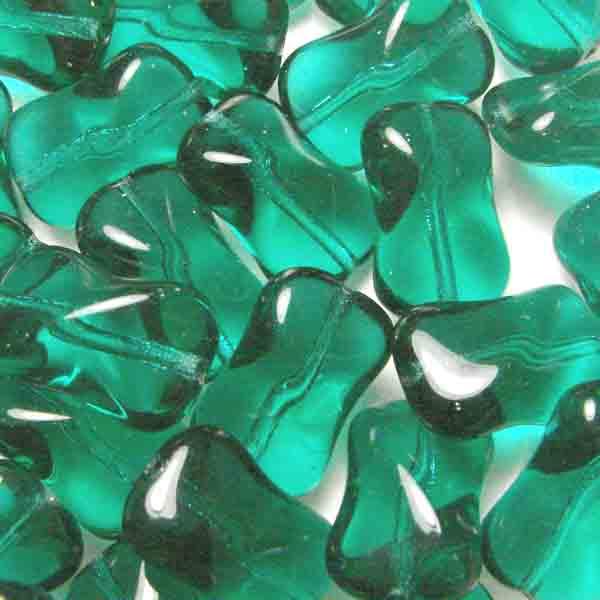 Emerald 15X10MM Twisted Linsin