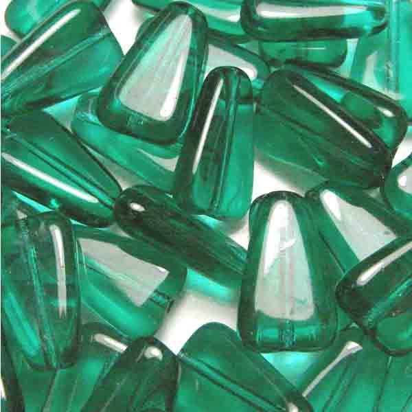 Emerald 16x10MM Triangle Bead