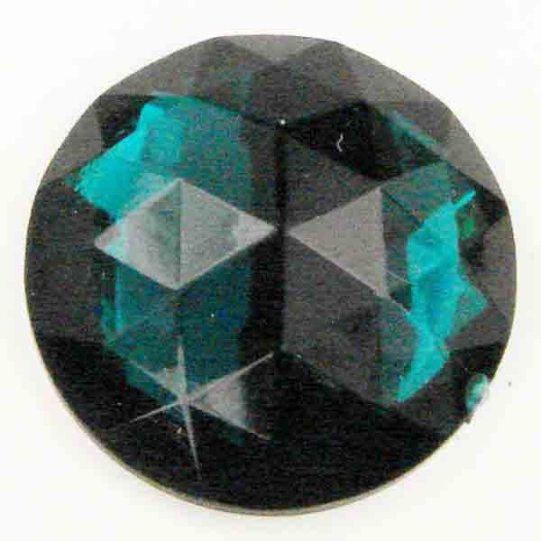 Emerald 18MM Table Cut Acrylic Cabochon