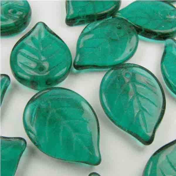 Emerald 18X13MM Veined Leaf