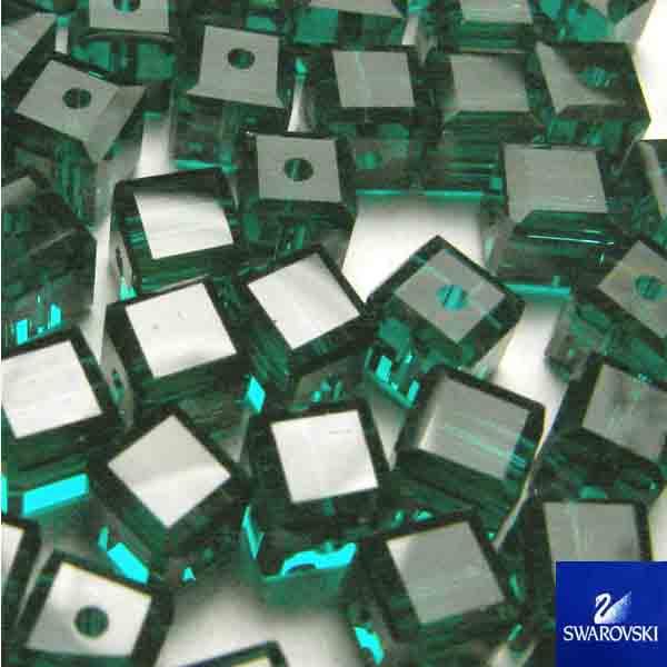 Emerald 4MM Swarovski 5601 Cube