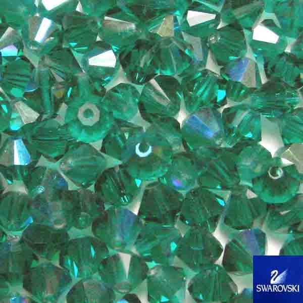 Emerald AB 6MM Machine Cut Bicone
