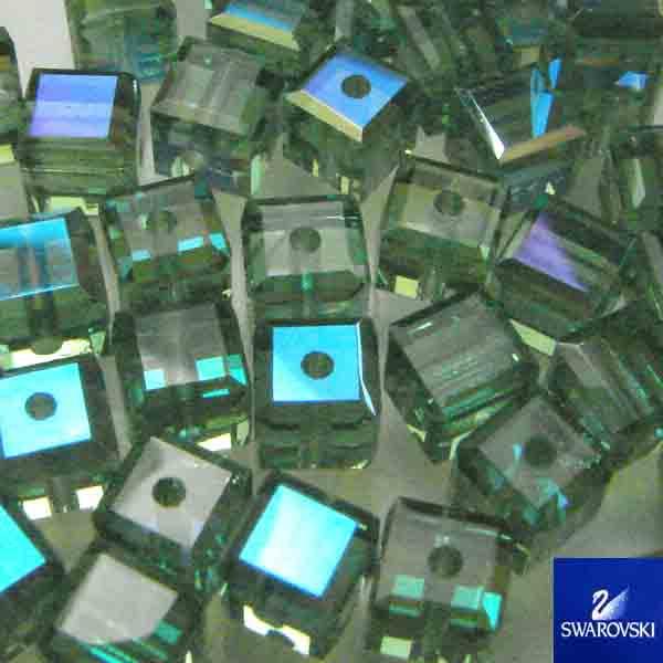 Erinite Ab 4MM Swarovski 5601 Cube Bead