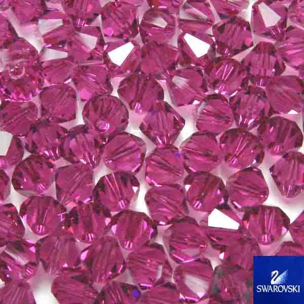 Fuchsia 6MM Swarovski Bicone