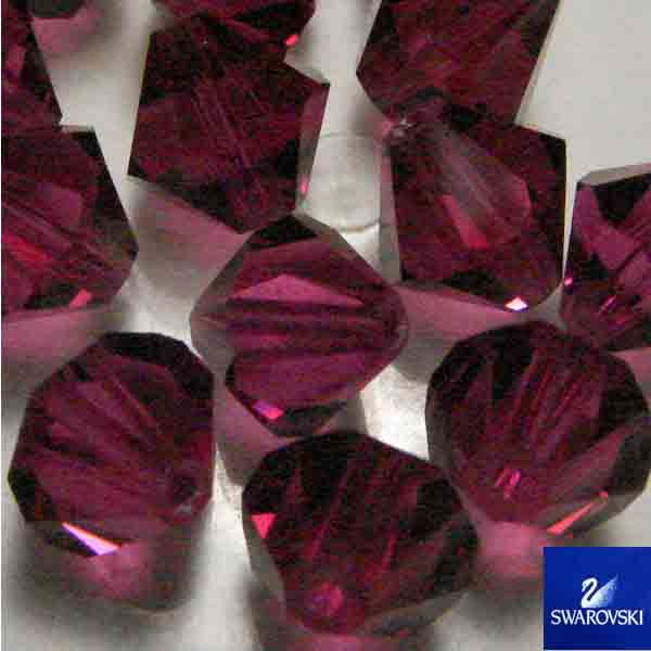 Fuchsia 8MM Swarovski Bicone