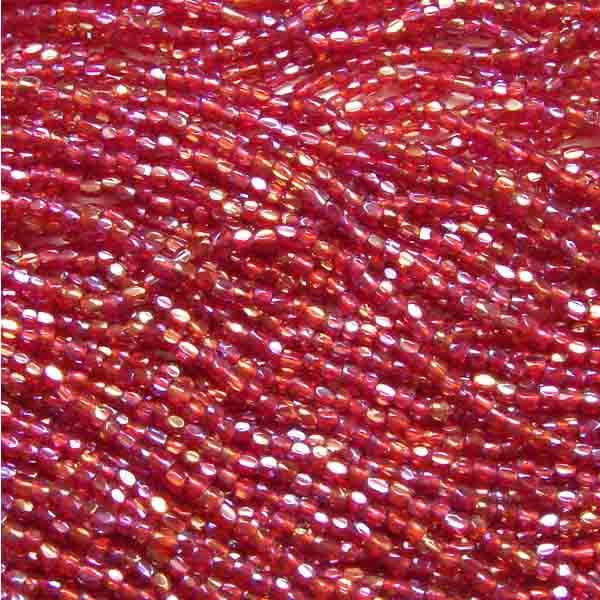 Fuchsia AB 9/0 3 Cut Seed Bead