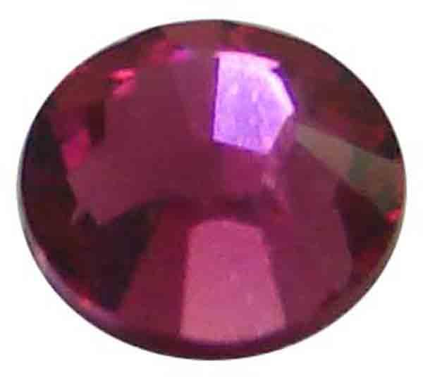 Fuchsia SS 7 (2MM) Swarovski Flatback Rhinestone Art. 2058