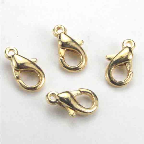 G Gold Plate 10MM Lobster Claw