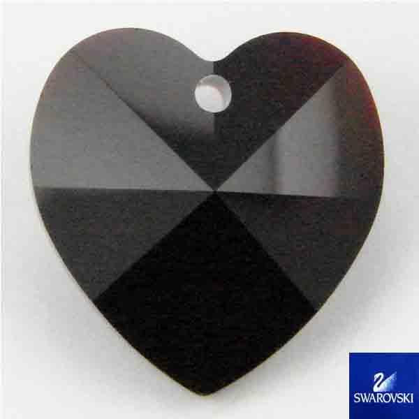 Garnet 10MM Swarovski Heart Pendant