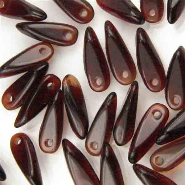 Garnet 10x3MM Dagger Pendant