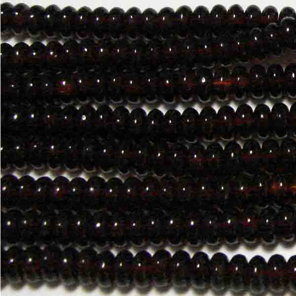 Garnet Belly Rondelle 4x2MM