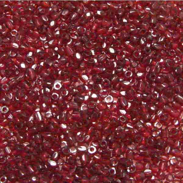 Garnet Luster 9/0 3 Cut Seed Bead