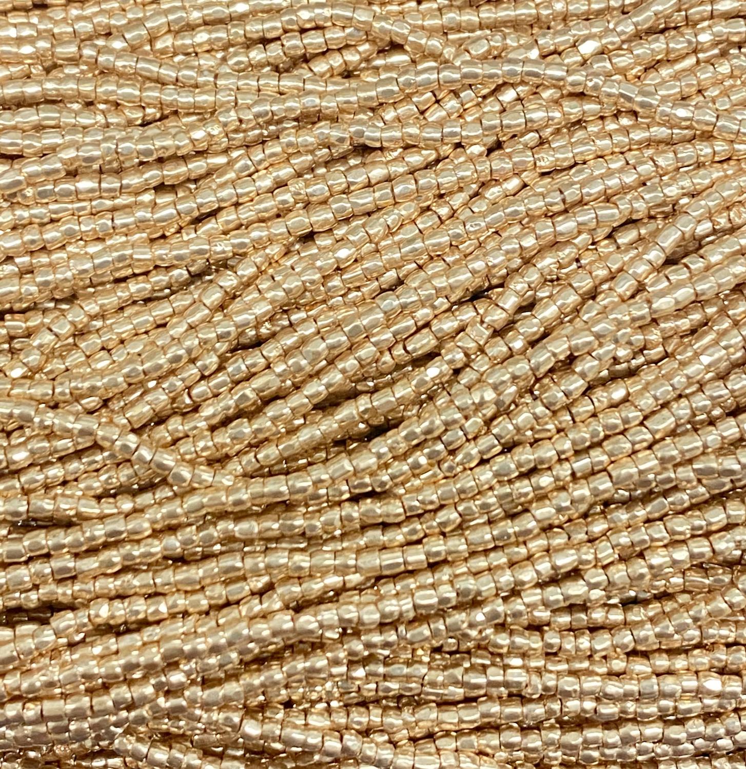 Gold 12/0 3 Cut Seed Bead