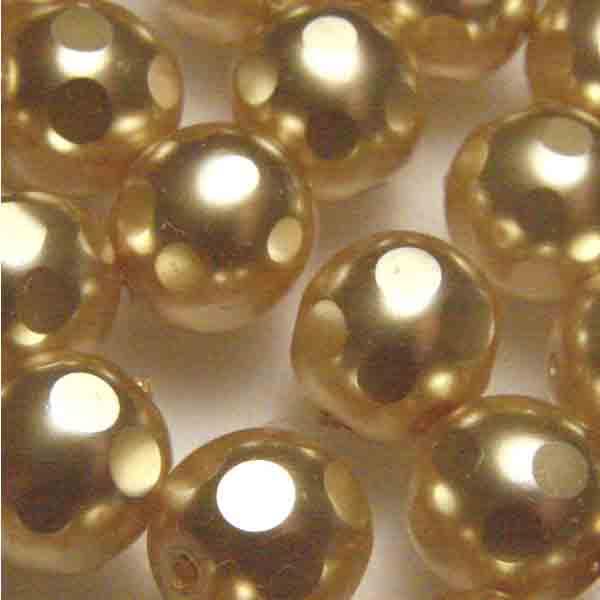 Gold 8MM Pearl with Spots